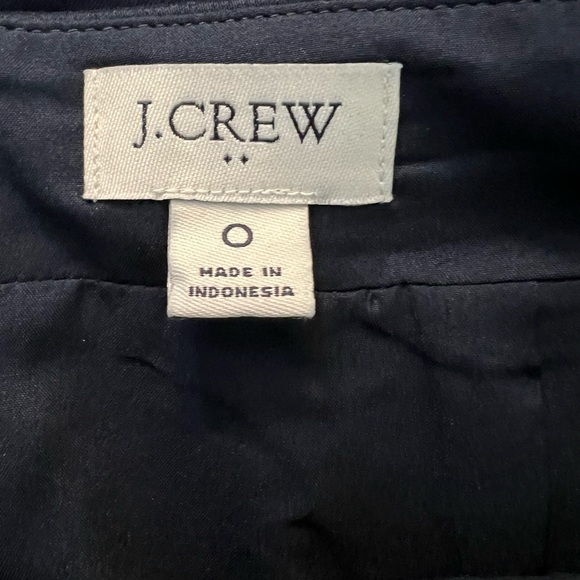π π΅ NWOT J.CREW Navy Scalloped Hem Pencil Skirt | Womenβs Sz 0 - Picture 7 of 9